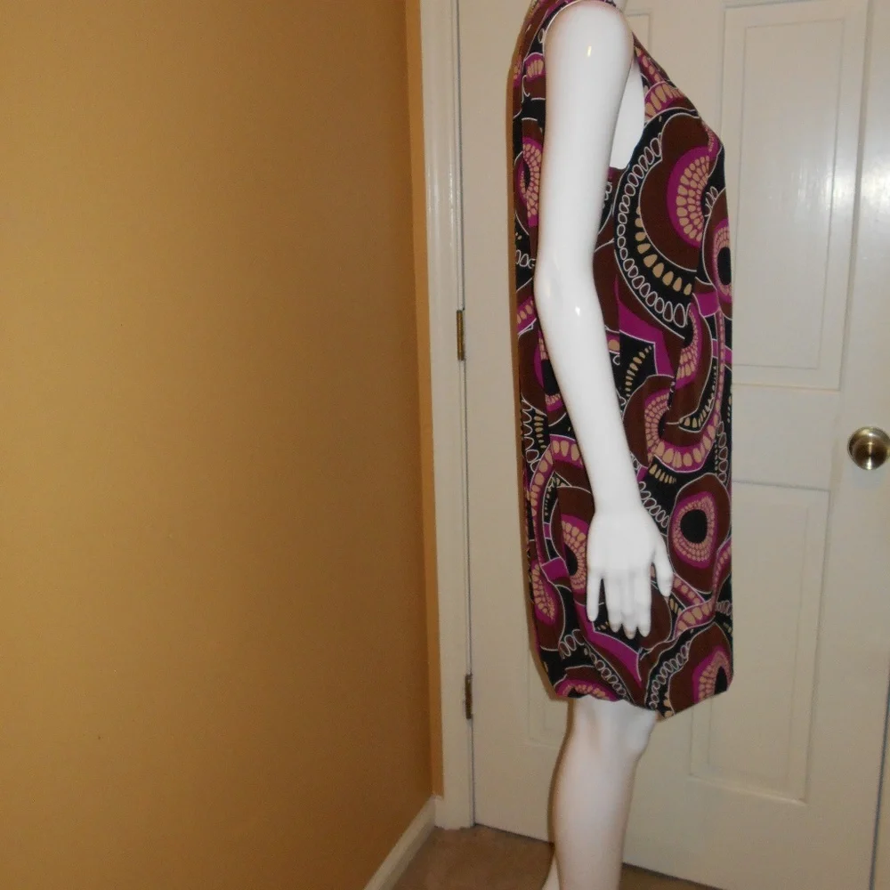 AGB Dress size 8 Plum Brown and black - Picture 3 of 6